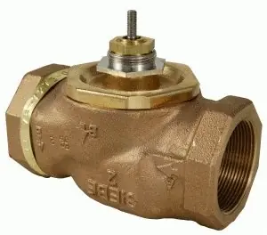 Schneider Electric VB-7213-0-4-11 Series VB-7000 Two-Way Globe Valve Body, NPT Threaded Straight Pipe End Connection, Stem Up Open, Brass Plug, 2 Port Size Hassle-Free Returns