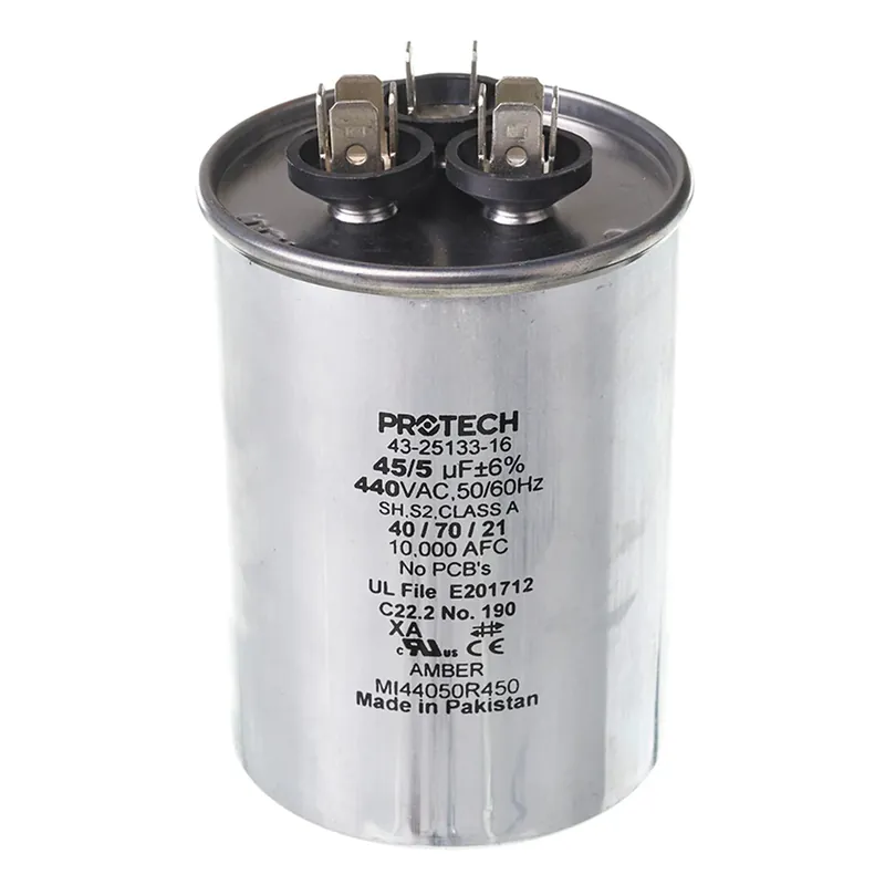 Rheem 43-25133-16 Capacitor 45/5 440VAC Dual Round Factory Price