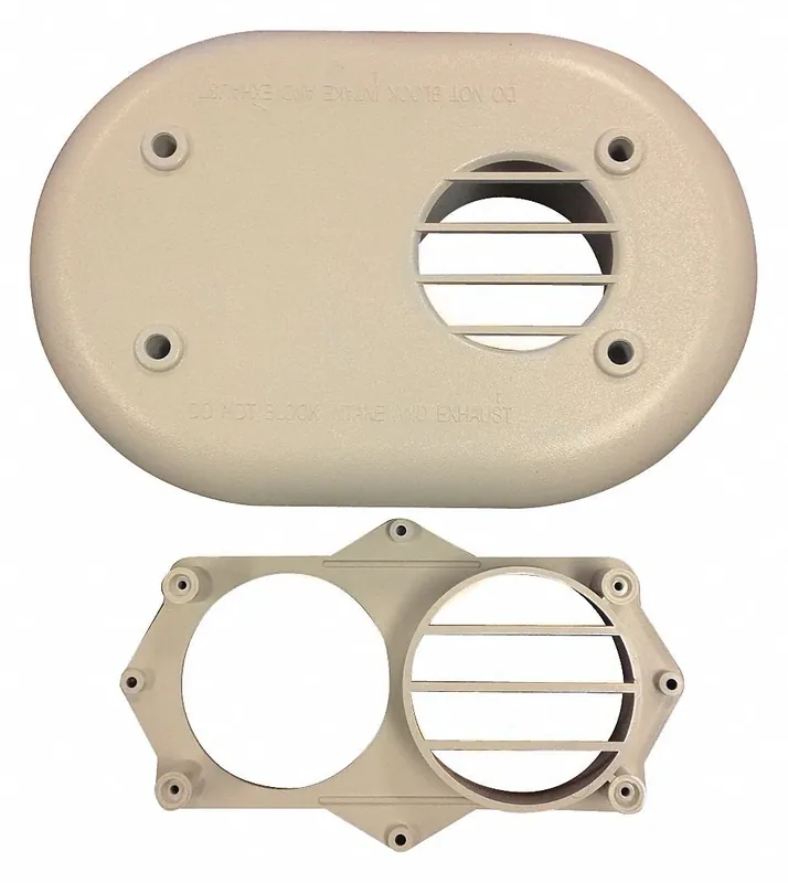 Budget Goodman 0170K00001S Flush-Mount Vent Kit, Direct, 8inHx12inW