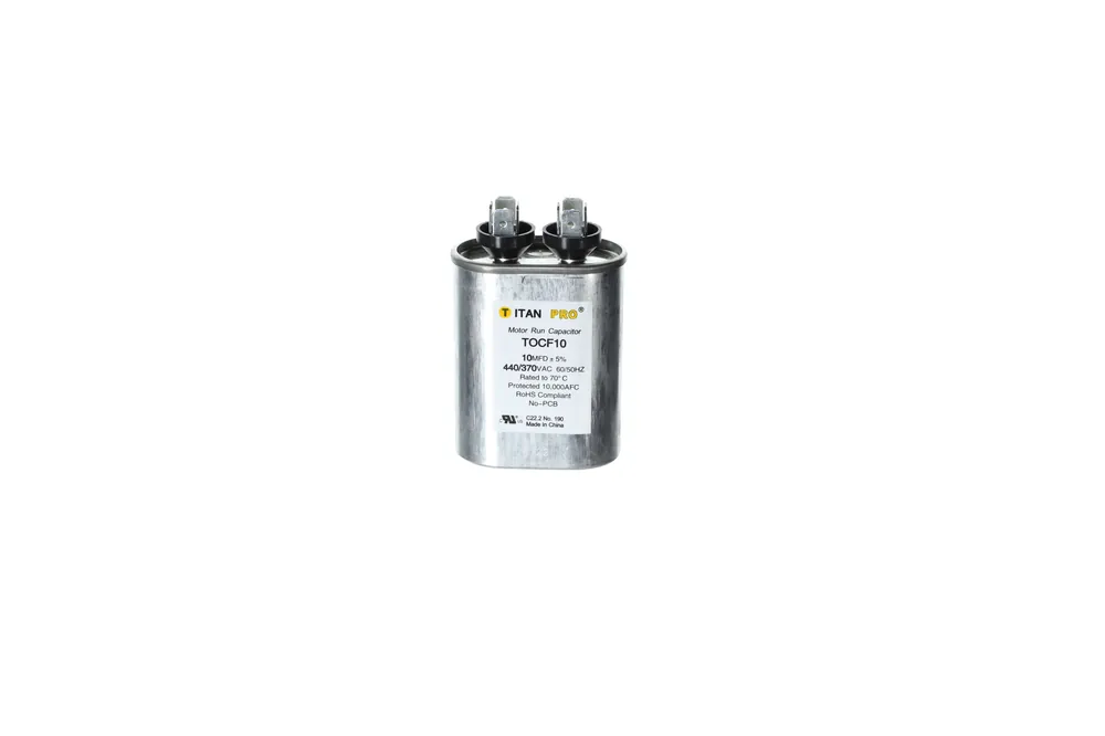 Packard TOCF7.5 Titan Pro 7.5 MFD 440/370V Oval Run Capacitor Shop Now