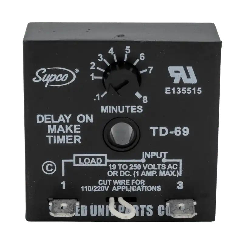 Hot Deal Supco TD69 1 Amps 19 to 250 Volts Timer