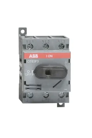 ABB OT63F3 600 VAC 60 Amp 3-Pole Open Non-Fusible Disconnect Switch Deal