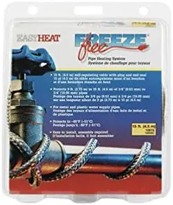 Hassle-Free Returns Easy Heat 10815 Freeze Free 15 FT Self Regulating Heating Cable For Pipe