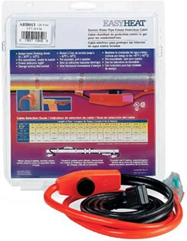 Easy Heat AHB-013 Cold Weather Valve and Pipe Heating Cable 3-Feet Factory Price