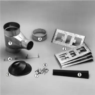 Weil McLain 382200435 Termination Kit Through Roof or Chimney Professional Grade