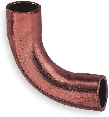 NIBCO 607-LT12 Copper 90 Degree Long Radius Elbow 1/2 Inch Pack of 1 Fresh Stock