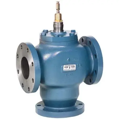 Honeywell V5013C1027 Three-Way Globe Valve 4 Inches Flanged 160 Cv Water Glycol Popular