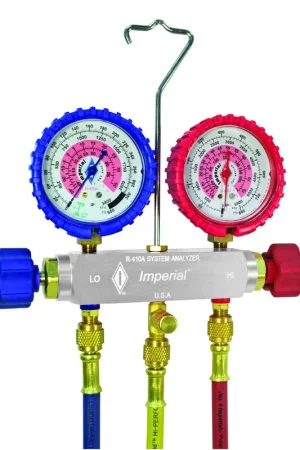 Imperial 511C R-410A Refrigeration and Air-Conditioning Service 2 Valve Manifold Top Rated