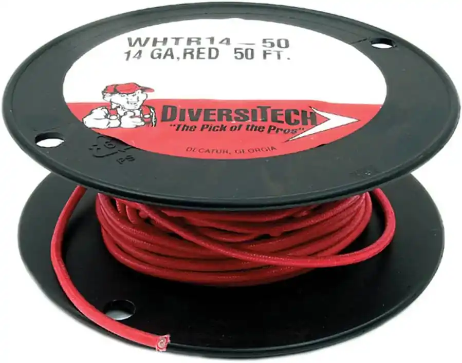 Fan Favorite Diversitech WHTR14-50 Wire, Ht, 14G, Red, 50 Ft