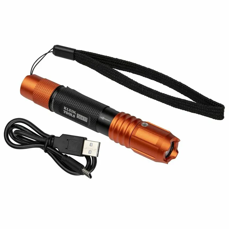 Professional Grade Klein Tools 56411 Rechargeable Waterproof LED Pocket Light with Lanyard