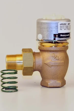 Honeywell VP525C1057 3/4 Inch NPT Angle Male Union Pneumatic Integral Valve w/Spring Professional Grade