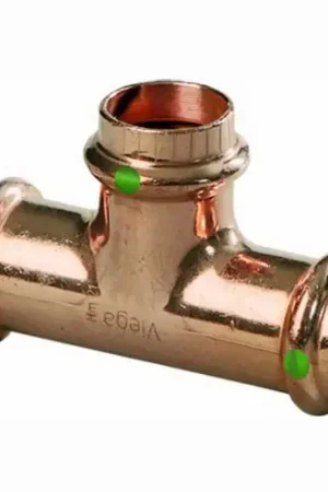 Viega 94777 ProPress Copper Reducing Tee 2 Inch x 2 Inch x 3/4 Inch In Demand