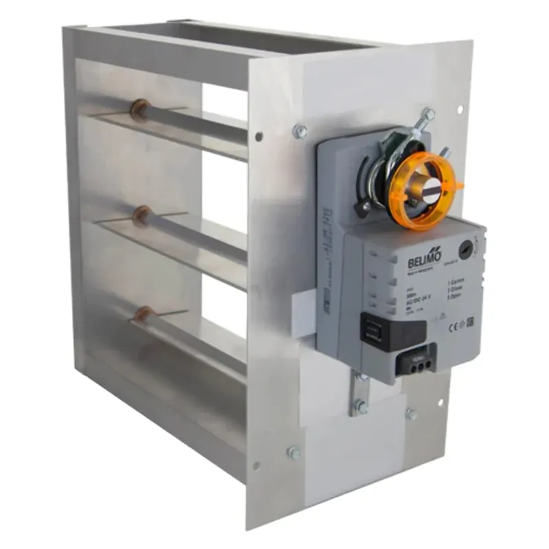 IO HVAC Controls TD-0806 Trane 08 x 06 Rectangular Zone Damper with Belimo 3 Wire Actuator Secure Checkout