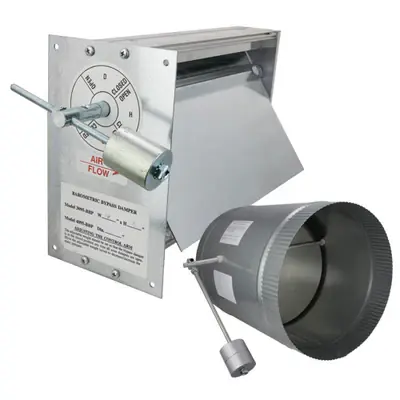 IO HVAC Controls BH-16 Horizontal Bypass Damper 16 Inches Replacement BH-16 Today Only