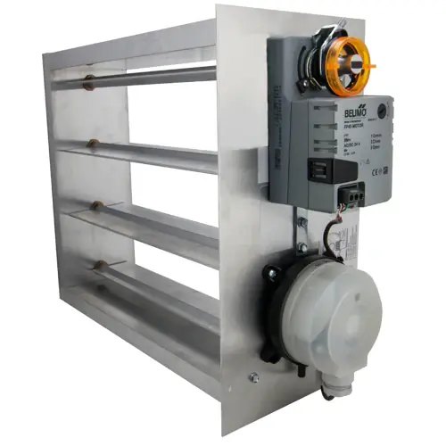 Express Delivery iO HVAC Controls EB-1612 16 x 12 Heavy Duty Motorized Bypass Damper, replacement for EWC EBD-16X12