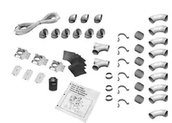 Lux 040007 3-INLET INSTALLATION KIT, WHITE Best Price