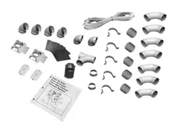Grab Now Lux 040012 2-INLET INSTALLATION KIT, WHITE