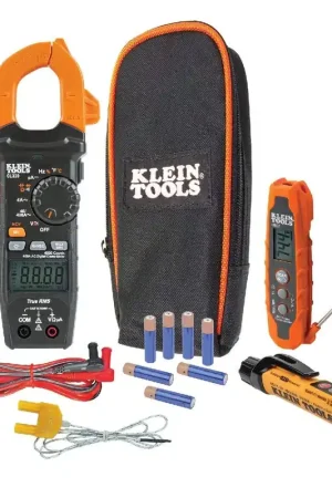 Must Have Klein Tools CL320KIT HVAC Kit for HVAC Testing; Digital Clamp Meter, Non-Contact Voltage Tester, and Infrared/Probe Thermometer