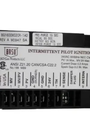 Baso Gas Products C661PGA-1C Intermittent Pilot Ignition Control 24V Affordable