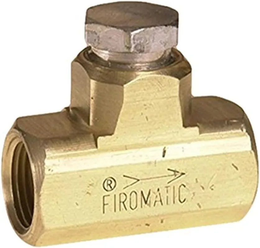 Hot Deal Fir-O-Matic B100HCV Check Valve 3/8 Npt x 3/8 Npt Silver Cap