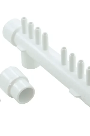 Last Chance Waterway 672-4370 Manifold Tee 0.375 Barbs x 1 Slip x 1spg x Dead End 8 Port