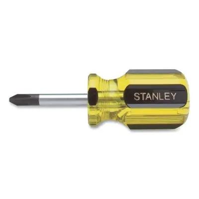 Stanley 64-105-A 100 Plus Phillips Tip Screwdriver 3-1/2 in L Black Grey Chrome Same Day Shipping