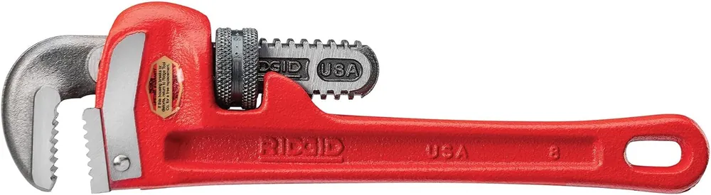 Ridgid 31005 Model 8 Heavy-Duty Straight Pipe Wrench 8-Inch Plumbing Wrench Red Hot Picks