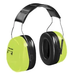 Trusted Brand PELTOR H10AHV Optime 105 Earmuffs 30 Db Nrr Hi-Viz Green Over The Head