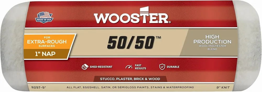 Wooster R297-9 Wooster 50/50 Roller Cover, 1-Inch Nap, 9-Inch Factory Price