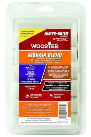 Factory Price Wooster RR504-4 1/2 Jumbo-Koter Mohair Blend (10 Ct) Mini Rollers