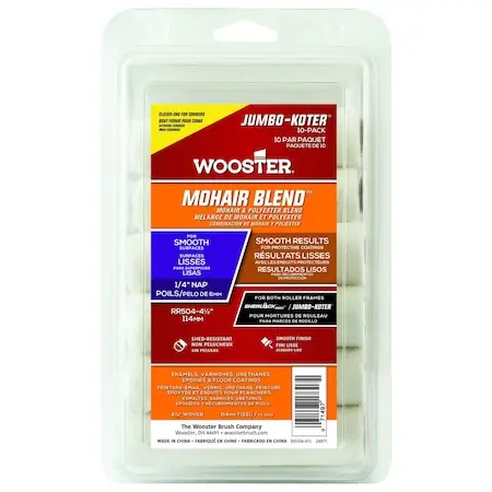 Factory Price Wooster RR504-4 1/2 Jumbo-Koter Mohair Blend (10 Ct) Mini Rollers
