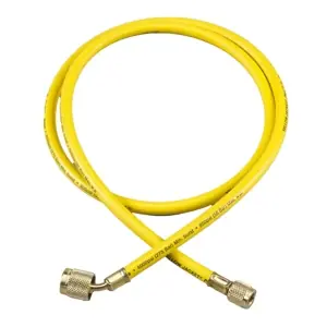Trusted Brand Ritchie Engineering 22048 Yellow Jacket Plus II Charging Hose 1/4 Inch Straight x 45 Deg SealRight Fitting 48 Inch L 800 psi Yellow