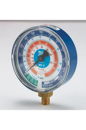 Price Cut Yellow Jacket 49106 Dry Manifold Gauge 0 to 120 psi 1/8 in MNPT 3-1/8 in Dial