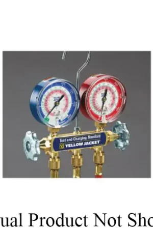 Yellow Jacket 42005 Manifold Gauge Set 2-Valve For R-22, R-134A, R-404A Forged Brass Buy Online