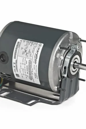 Marathon MD118 56 Frame Open Drip Proof 56C34D2106 Belt Drive Motor 1 hp 3600 RPM 115/208-230 VAC 1 Split Phase 1 Speed Ball Bearing Resilient Ring Mount Time-Limited