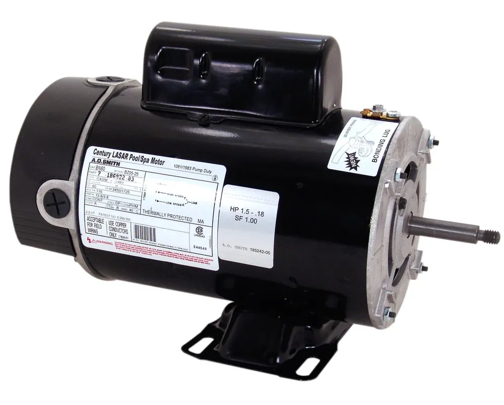 Century UBN62 Pool and Spa Motor PSC 3HP 48Y 5.6 Diameter ODP Single Phase 230V 12.0/3.5A Today Only