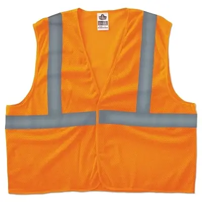 Affordable Ergodyne 20967 Hi-Vis 8205HL 2XL/3XL Orange Type R Class 2 Super Econo Mesh Vest