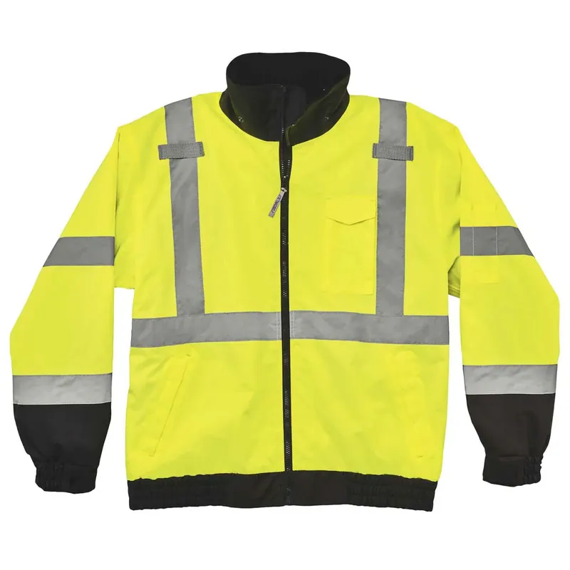 Ergodyne 24476 8379 2XL Lime Type R Class 3 Fleece Lined Bomber Jacket Buy Today