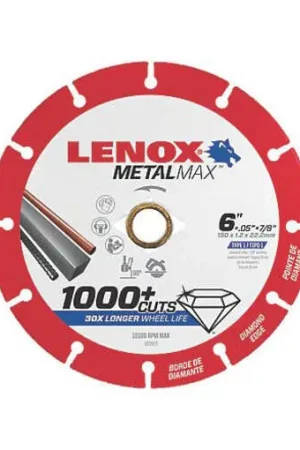 Lenox 1972923 Diamond Cut-Off Wheel 6 x 7/8 Luxury