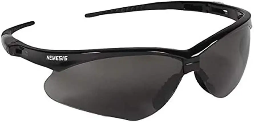 Kleenguard 22475 Nemesis Safety Glasses Black Frame and Smoke Anti-fog Lenses For Outdoor Crafted