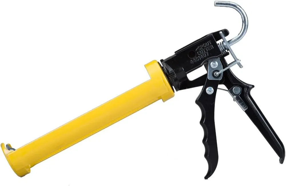Best Choice Dripless 0.09086216 Dripless Si300 Contractor Grade Heavy Duty Caulking Gun | Dripless Caulk Gun for Mid- to High-Viscosity Materials | 10 oz Cartridge Capacity | Reinforced Revolving Frame | 18:1 Thrust Ratio