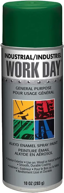 Krylon A04408007 Industrial Green Work Day Enamel Paint - Lot of 12 Fresh Stock
