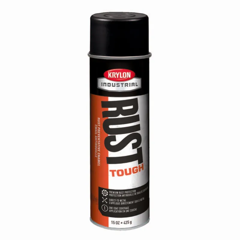 Low Price Krylon Industrial K00779007 Rust Tough Acrylic Alkyd Enamel - Aerosol - Semi -Gloss Black