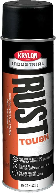 Today Only Krylon K00789007 Industrial Rust Tough Acrylic Enamel Flat Black - Lot of 6
