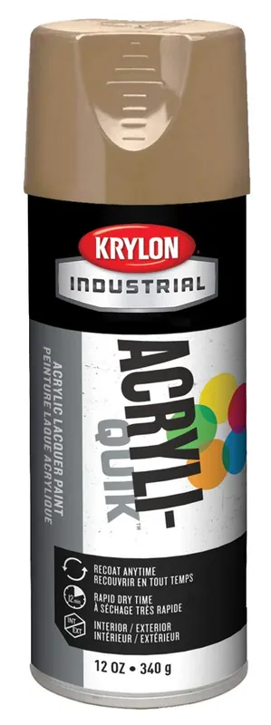 Krylon K02504A07 Acryli-Quik Lacquer Khaki 12 Oz Aerosol Can Affordable