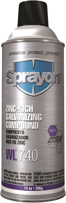 Last Chance Sprayon SC0740000 Welding Supplies WL740 Zinc-Rich Galvanizing Compound, 16 oz Aerosol Can