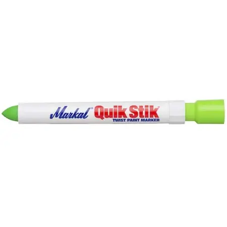 Professional Grade La-Co 61042 Quik Stik Solid Paint Crayon Fluorescent Green