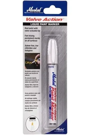 La-Co 96800 Valve Action Liquid Paint Marker, White, Carded Cheap