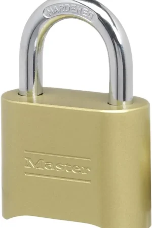 Master Lock 175 Resettable Combination Padlock Brass (Single Unit) Brand New