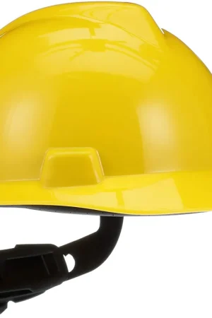 Certified MSA 475360 V-Gard Hard Hat With Fas-Trac III Suspension Yellow Standard